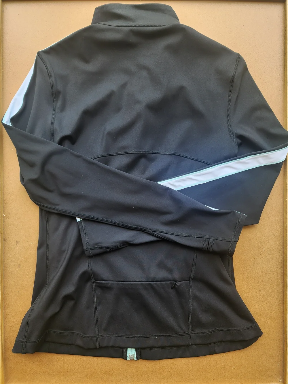 Adair Active Jules Track Jacket Women's Small Black Teal Mint Full Zip Athletic